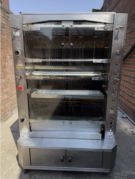ROTISOL GRAND FLAMME GAS ROTISSERIE – 8 SPIT MODEL