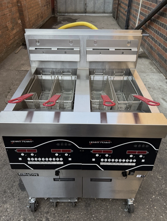 Henny Penny Evolution Elite Twin tank LPG Gas Fryer – 4 Basket