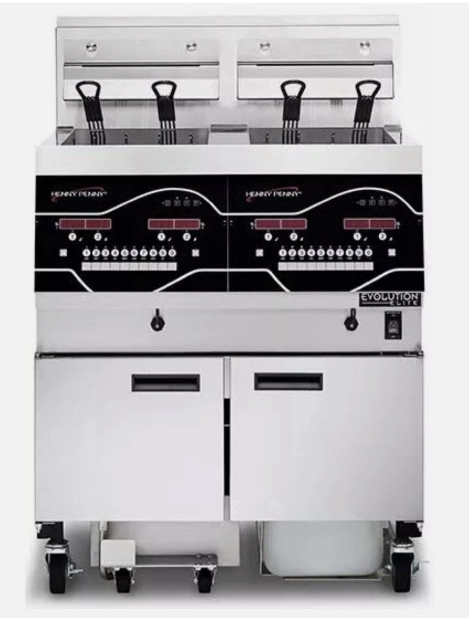 Henny Penny Evolution Elite Twin tank LPG Gas Fryer – 4 Basket