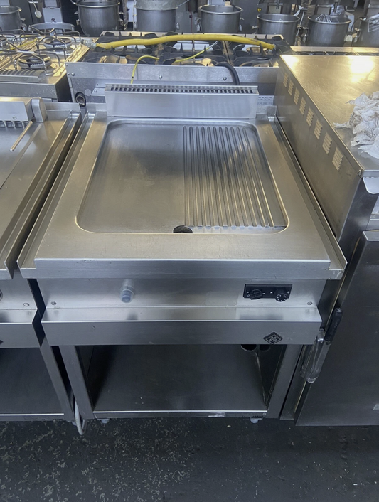 MKN Commercial Gas Griddle – Half Ribbed / Half Flat