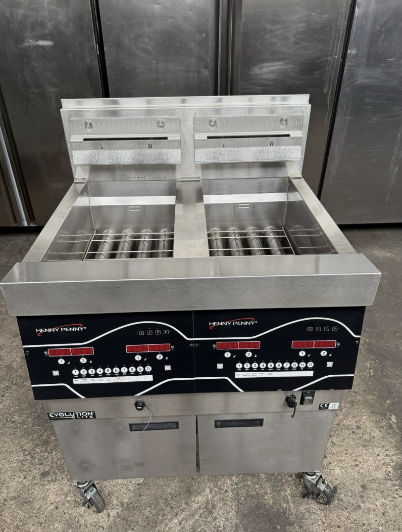 Henny Penny Evolution Elite Twin tank LPG Gas Fryer – 4 Basket