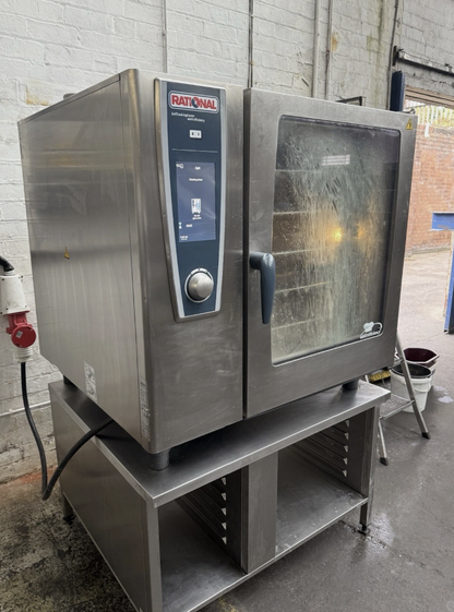 RATIONAL SCCWE 102E ELECTRIC COMBI OVEN (20 GRID) WITH STAND